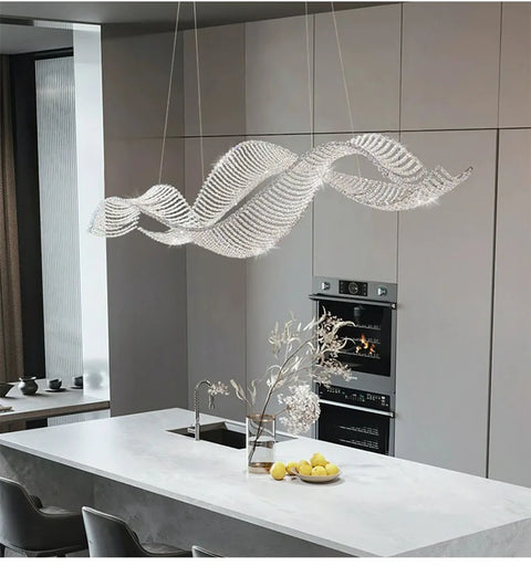 Modern Home Decoration Bar Lobby Restaurant Ceiling Chandelier Luxury Gold Gloss K9 Crystal Chandelier Indoor Lighting Led Light