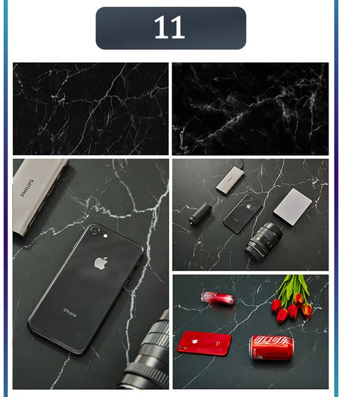 Marble Photography Backdrops 57*87CM 2 Sided Wood Grain Photo Background Wallpaper Studio Waterproof Products Photographic Props