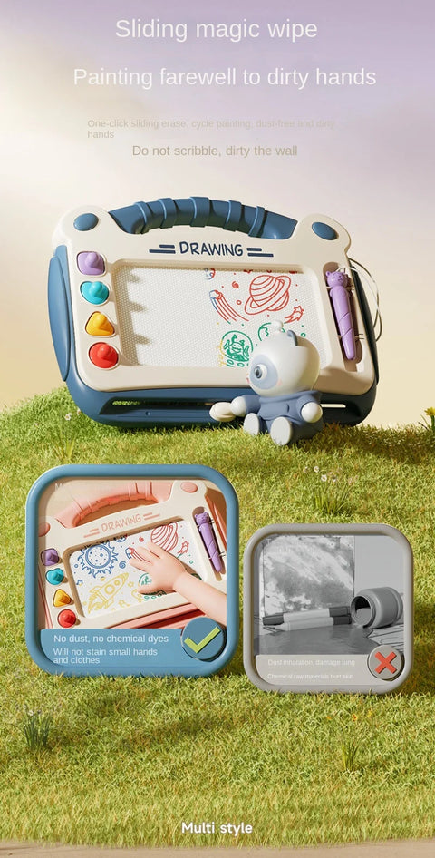 Children Cartoon Drawing Board Baby Puzzle Magnetic Writing Board Toy Graffiti Magnetic Drawing Board Montessori Toy for Kids