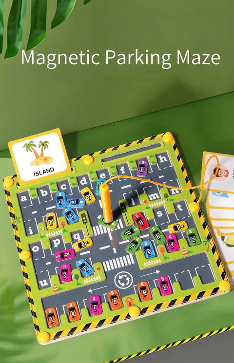 Magnetic Montessori Color And Number Maze Wooden Fine Motor Skills Toys Educational Preschool Learning Activities for Ages 3-5