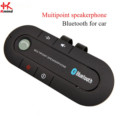 Wireless Handsfree Bluetooth Speaker Car Kit,  Universal Hands-free Speakerphone MP3 Music Player Auto Audio Receiver Adapter