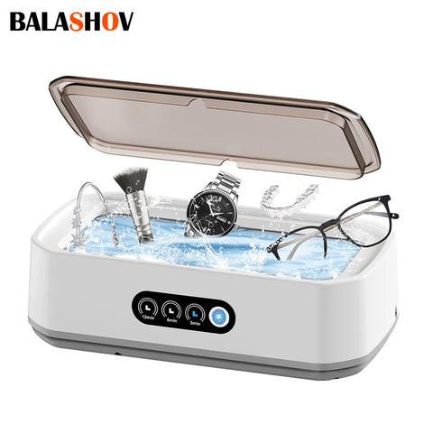 Ultrasonic Cleaner Machine Eyeglass 650ml Mini High-frequency Vibration Cleaning For Glasses Jewelry Denture Pacifier