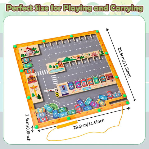 Magnetic Montessori Color And Number Maze Wooden Fine Motor Skills Toys Educational Preschool Learning Activities for Ages 3-5