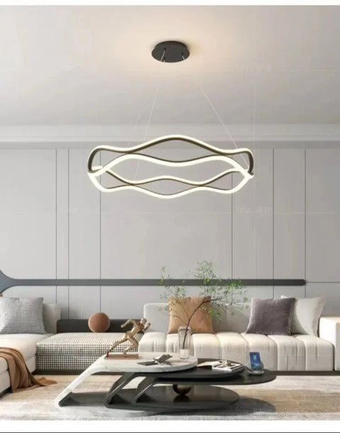 Modern Minimalist Restaurant Chandelier Nordic Luxury Living Room LED Ceiling Lamps Home Decor Designer Bedroom Hanging Lights