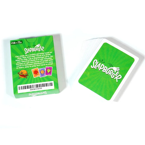 54PCS Slapburger Card Game Families Party Playing 2-6 Players Board Game Deck Table Game Children Adults Birthday Gifts