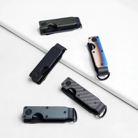 Smart Metal Key Organizer Minimalist Key Case Holder with Screwdriver Holds 2-6 Keys Fob for Keys Less than 6.2cm Outdoor Tools