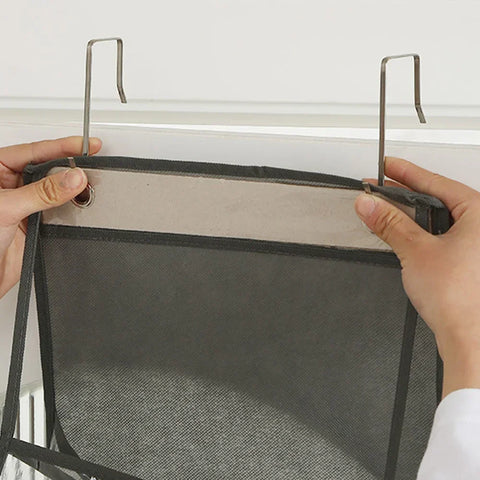 4/6 Layer Multi-functional Fabric Storage Bags Hanging Bag for Behind The Door Underwear Bra Pants Clothes Toys Doll Organizer