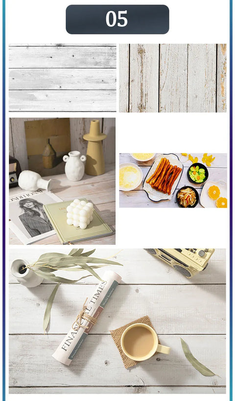 Marble Photography Backdrops 57*87CM 2 Sided Wood Grain Photo Background Wallpaper Studio Waterproof Products Photographic Props