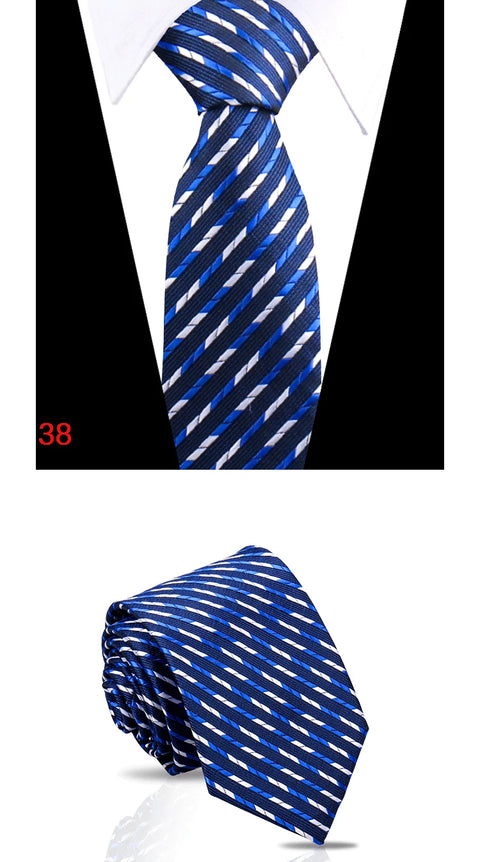 Luxury Mens Tie 7.5cm New Style Fashion Necktie Paisley Striped Gravata For Men Fit Wedding Workplace Suit Accessories