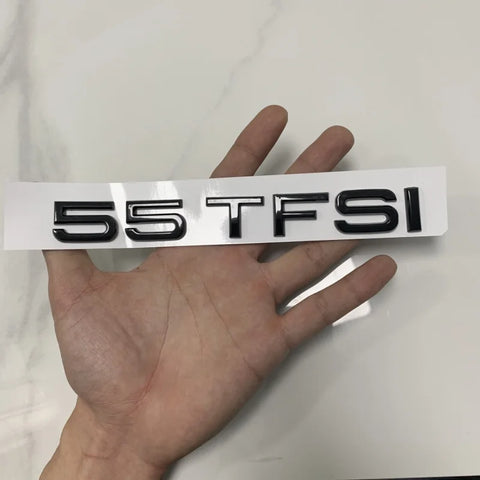 AUDI A6 4 Ring Logo ABS Black 2012-2024 Car Hood Front Grill Rear Trunk Emblem Badge Sticker Quattro Sline A6 Accessory refit