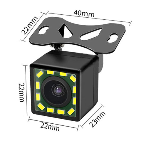 Car Rear View Camera 4/8/12 LED Night Vision Reversing Wide-angle Waterproof HD Reversing Image Universal Support Display