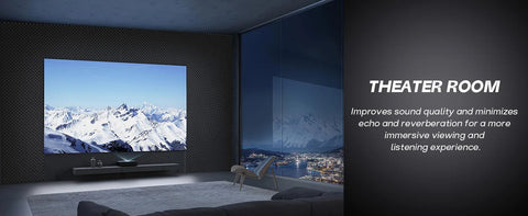 Cloududa 30x30x5cm 24pcs Studio Acoustic Foam Soundproof Effective Wedge Tiles Sound Insulation Absorption Treatment Panels