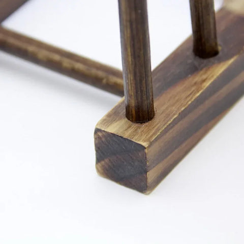 Wooden Dish Drainer Rack Kitchen Dishes Stand Plate Dish Drying Rack Pot Lid Racks Kitchen Organizer Drying Cups Display Shelf