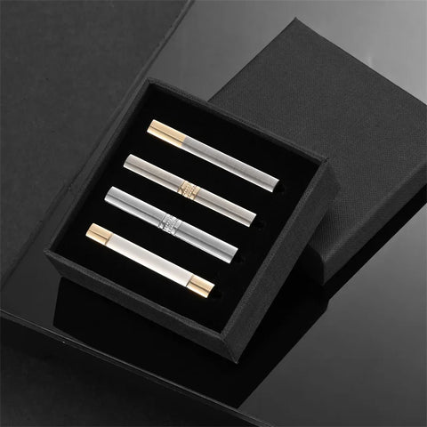 Tie Clip For Men Business Party Minimalist Tie Clips And Cufflinks To Man Shirt Gift Box Jewelry Men's Cuff Man Fashion Lawyer