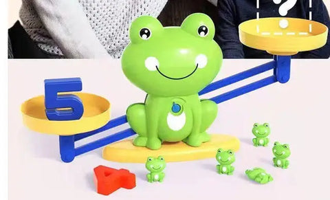 Frog Math Balance Toy Montessori Educational Learning Tool Preschool Addition Subtraction Training Sensory Play For Kids Toys