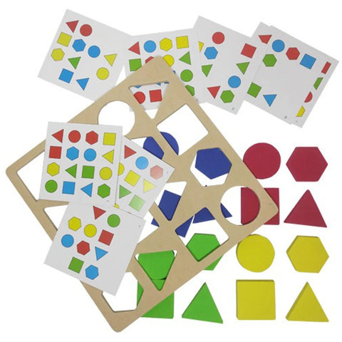 EVA Geometric Shapes DIY Foam Puzzle Kids Learning Educational Toys for Children Thinking Training Toy Puzzles Montessori Games