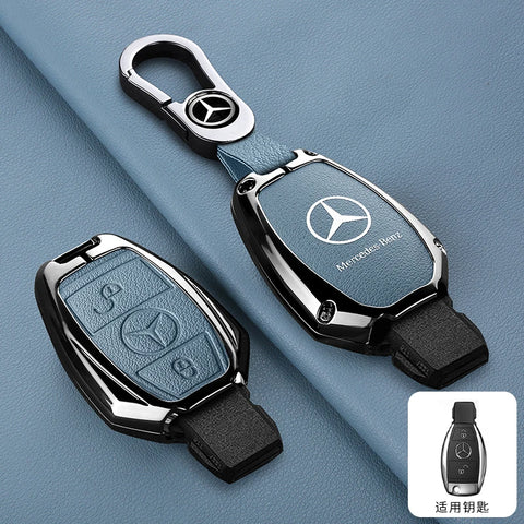 For Mercedes-Benz A C E G S Class CLA CLS GLA GLC GLE GLK Vito Sprinter SLK Viano ML Car Alloy Key Case Key Bag Shell Key Chain