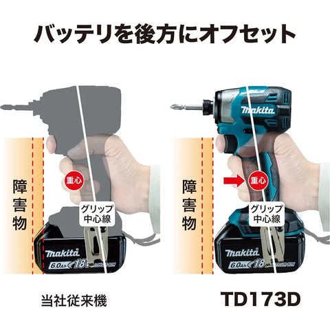 Makita DTD173 1800rpm Brushless Electric screwdriver Impact Driver 180Nm  Electric Drill Wood/Bolt/T-Mode For Makita 18V Battery