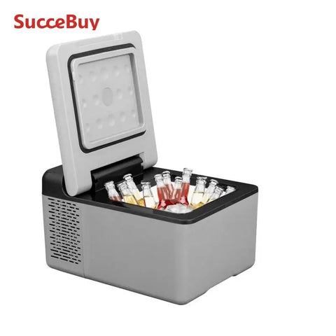 SucceBuy 9L 15L Car Refrigerator Portable Compressor Fridge Freezer Cooler 12V/24V DC 110-240V AC RV Travelling Camping Fishing