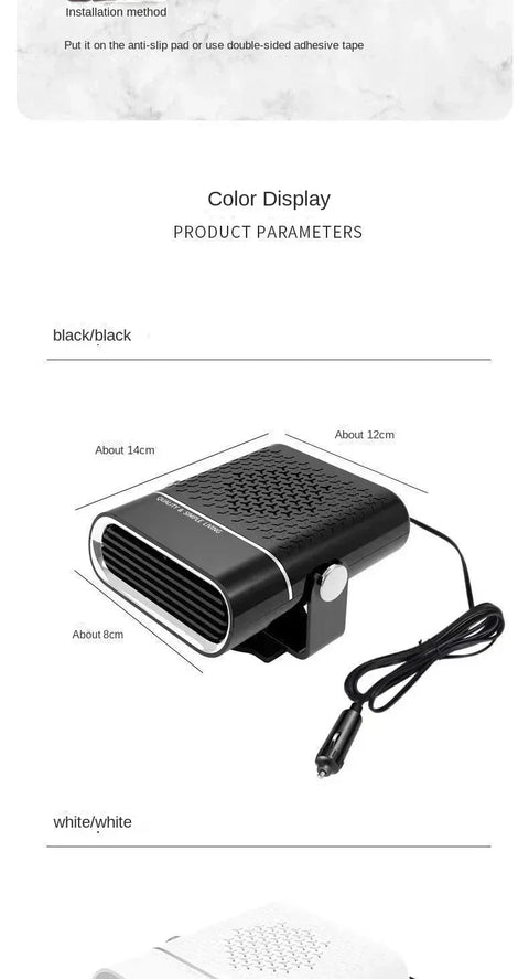 Xiaomi Portable Car Heater Car 12V Heater 24V Car Heater Windshield Automatic Defogging Defrost Heater Fast Heating 2025 New