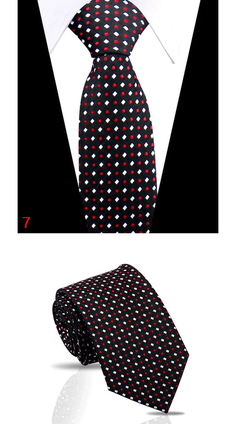 Luxury Mens Tie 7.5cm New Style Fashion Necktie Paisley Striped Gravata For Men Fit Wedding Workplace Suit Accessories