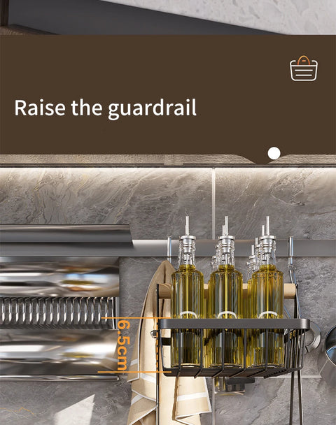 Multifunctional 2-Layers 3-Layers Fruit Basket Kitchen Living Room Dry Fruit Snacks Storage Rack Foldable Storage Save Space