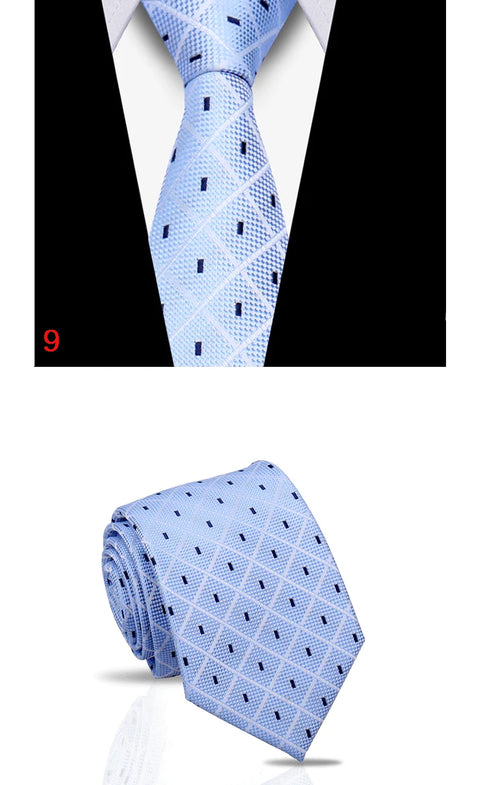 Luxury Mens Tie 7.5cm New Style Fashion Necktie Paisley Striped Gravata For Men Fit Wedding Workplace Suit Accessories