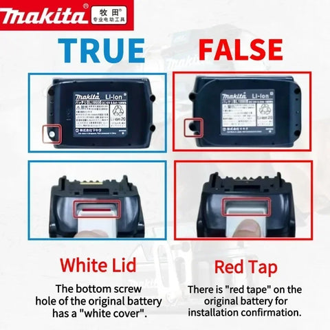 original Makita 18V 6.0Ah Rechargeable Battery ,For Makita BL1830 BL1830B BL1840 BL1840B BL1850 BL1850B Power Tools Battery