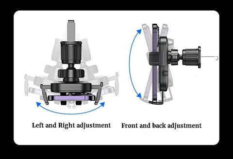 Flexible Cell Phone Holder Car, Phone Mount for Car Air Vent, Universal Auto Lock Car Phone Holder for iPhone Most Smartphone