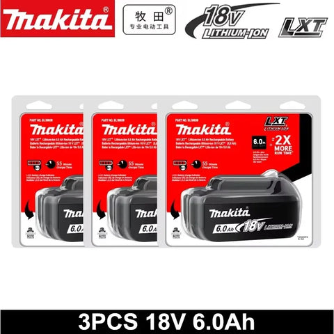 original Makita 18V 6.0Ah Rechargeable Battery ,For Makita BL1830 BL1830B BL1840 BL1840B BL1850 BL1850B Power Tools Battery