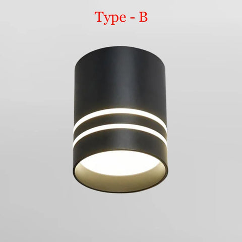 Cylinder Dimmable LED Downlights 9W 12W 15W 18W Ceiling Spotlights AC85~265V Surface Mounted Home Lighting Kitchen Corridor Shop