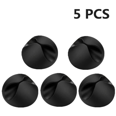 Car Cable Clips Silicone USB Line Desktop Management Compatible Clips for Driving Recorder Wire Organizer Auto Accessories