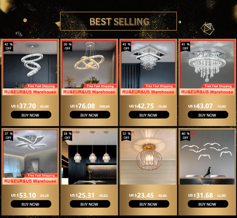 5 Rings Crystal Led Chandeliers Ceiling Mirror Stainless Steel Lustre Cristal For Kitchen Luminarias Parateto Fixtures Plafonier