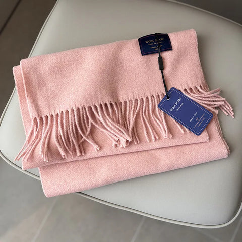 New Fashion Design Pure Wool Plaid Women Men Scarf British Classic Warm Couple Scarves High Quality Multicolored Tassel Muffler