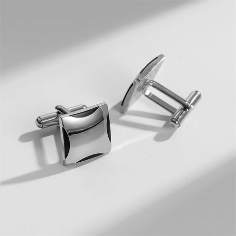 1Pair Square Man Shirt Cufflinks Copper Tie Clips & Cufflinks For Mens Luxury Wedding Guests Gifts Fashion Jewelry Men Cuffs