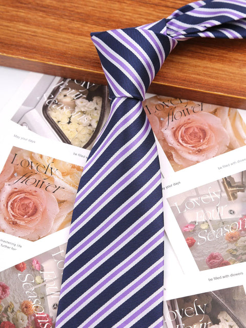 Man Thin Ties Striped Designer Necktie Men Business Formal Wedding Tie 8cm Blue Red Neck Ties Fashion Shirt Necktie Accessories