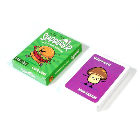 54PCS Slapburger Card Game Families Party Playing 2-6 Players Board Game Deck Table Game Children Adults Birthday Gifts