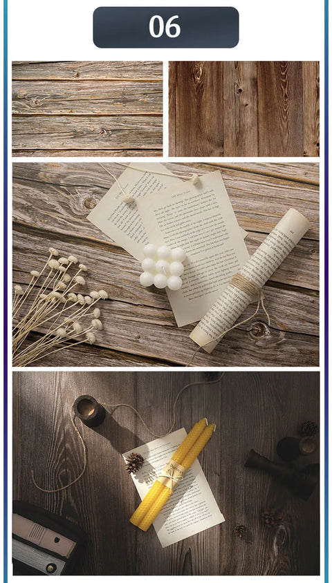 Marble Photography Backdrops 57*87CM 2 Sided Wood Grain Photo Background Wallpaper Studio Waterproof Products Photographic Props