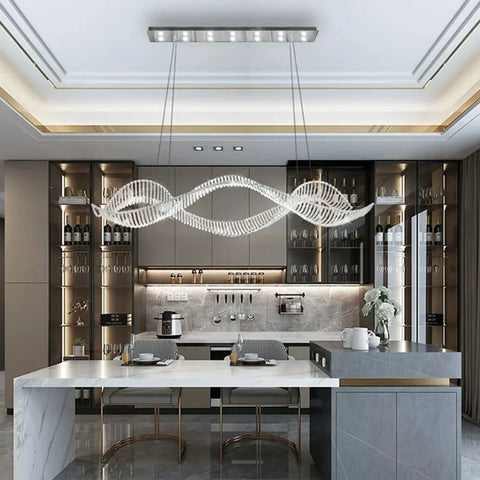 Modern Home Decoration Bar Lobby Restaurant Ceiling Chandelier Luxury Gold Gloss K9 Crystal Chandelier Indoor Lighting Led Light