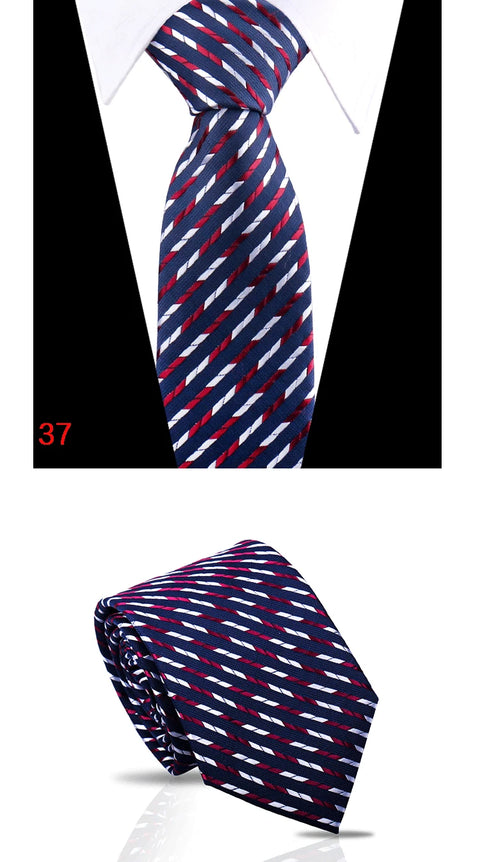 Luxury Mens Tie 7.5cm New Style Fashion Necktie Paisley Striped Gravata For Men Fit Wedding Workplace Suit Accessories