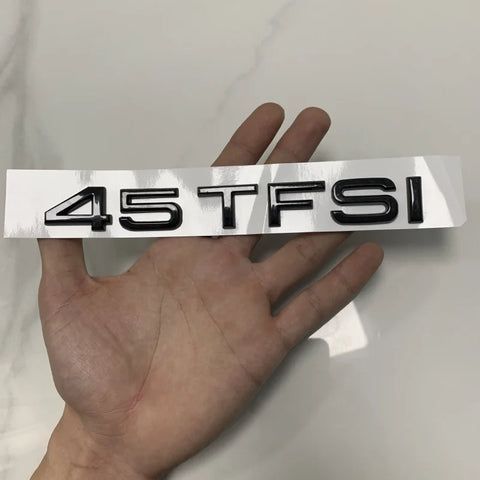 AUDI A6 4 Ring Logo ABS Black 2012-2024 Car Hood Front Grill Rear Trunk Emblem Badge Sticker Quattro Sline A6 Accessory refit