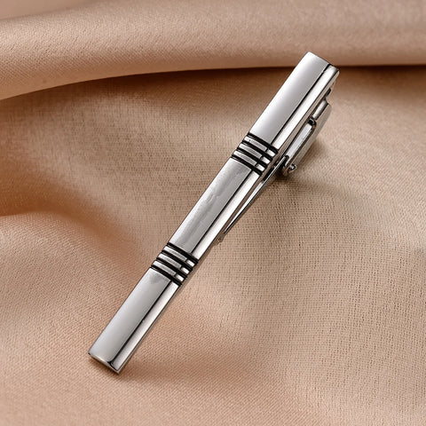 Tie Clip For Men Business Party Minimalist Tie Clips And Cufflinks To Man Shirt Gift Box Jewelry Men's Cuff Man Fashion Lawyer