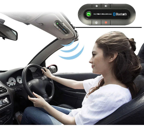Wireless Handsfree Bluetooth Speaker Car Kit,  Universal Hands-free Speakerphone MP3 Music Player Auto Audio Receiver Adapter