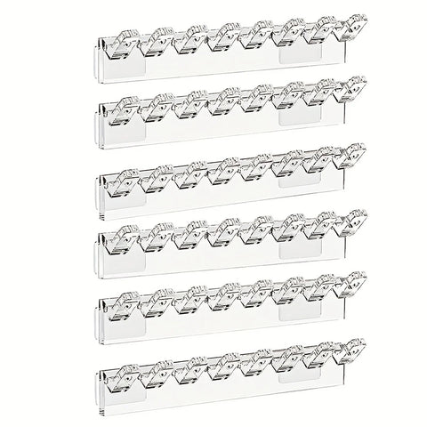 3/6Pcs Self-Adhesive Necklace Organizer, Space-Saving Multi-Functional Jewelry Organizer, Necklace Holder Wall Mounted