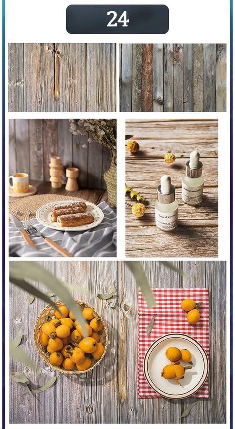 Marble Photography Backdrops 57*87CM 2 Sided Wood Grain Photo Background Wallpaper Studio Waterproof Products Photographic Props