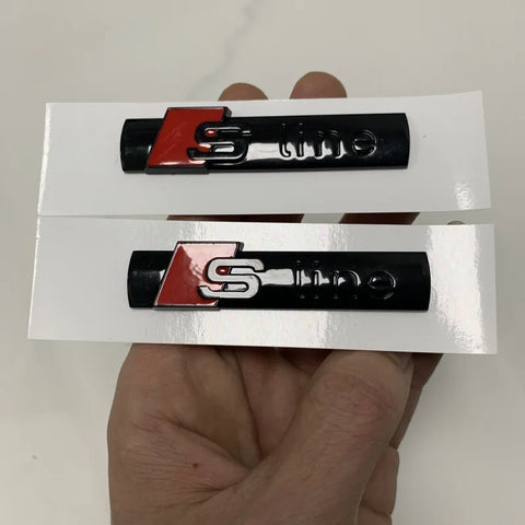 AUDI A6 4 Ring Logo ABS Black 2012-2024 Car Hood Front Grill Rear Trunk Emblem Badge Sticker Quattro Sline A6 Accessory refit