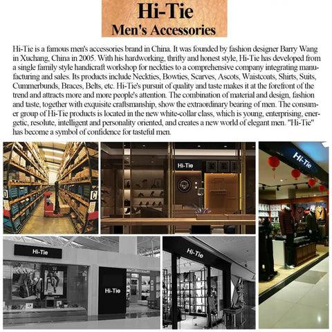 Hi-Tie Designer Orange Paisley Silk Wedding Tie For Men Handky Cufflink Gift Mens Necktie Fashion Business Party Dropshiping