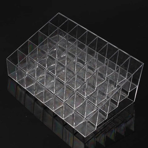 Trapezoid Clear Makeup Display 40 Lattices Lipstick Stand Case Cosmetic Organizer Holder Box Hot Sale High Quality