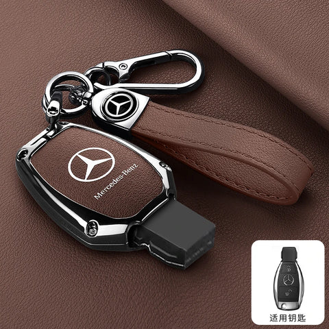 For Mercedes-Benz A C E G S Class CLA CLS GLA GLC GLE GLK Vito Sprinter SLK Viano ML Car Alloy Key Case Key Bag Shell Key Chain