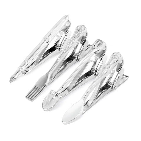 Tie Clip For Men Business Party Minimalist Tie Clips And Cufflinks To Man Shirt Gift Box Jewelry Men's Cuff Man Fashion Lawyer